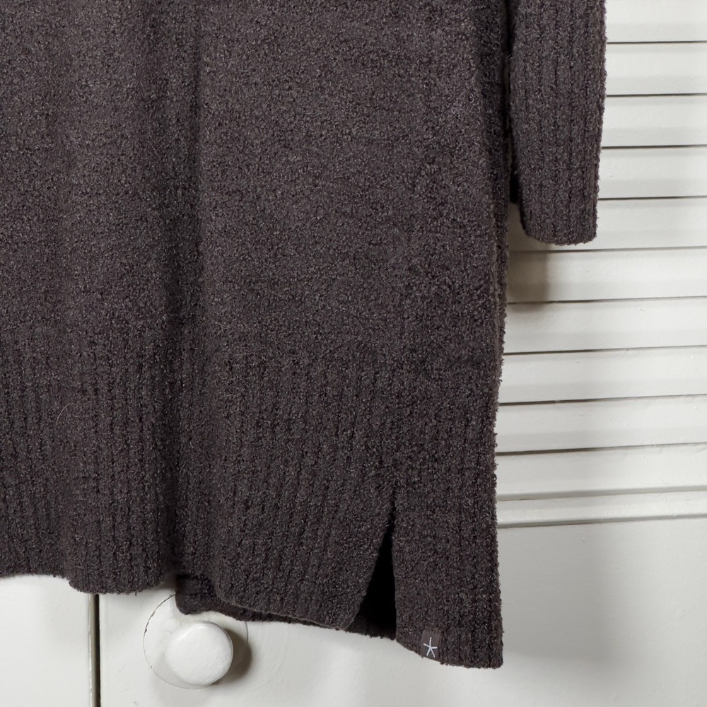 Barefoot Dreams CozyChic‎ Lite Hooded Longline Cardigan Sweater Size S - Picture 3 of 8